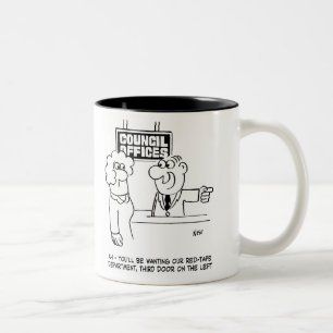 Local Council Red-Tape Department Two-Tone Coffee Mug