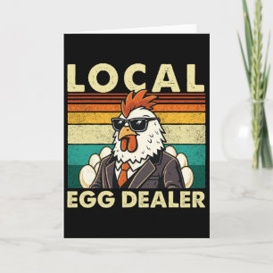 Local Egg Dealer - Chicken Lover Egg Farmer Easter Card