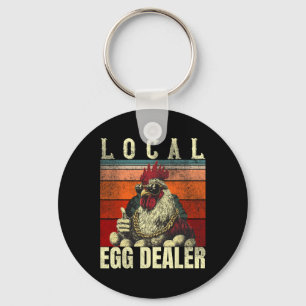 Local Egg Dealer Farm Chicken Farmer _1 Key Ring