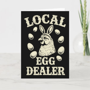Local Egg Dealer Poultry Farm Easter Day Farmer Card