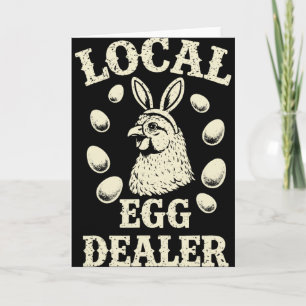 Local Egg Dealer Poultry Farm Easter Day Farmer Card