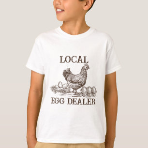 Local Egg Dealer Retro Chicken Funny Farmer Easter T-Shirt