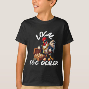 Local Egg Dealer Retro Chicken Funny Farmer Easter T-Shirt