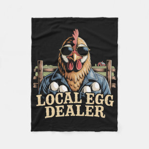 Local Egg Dealer Roster Easter Funny Chicken Farme Fleece Blanket