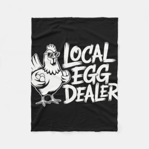 Local Egg Dealer Roster Easter Funny Chicken Farme Fleece Blanket