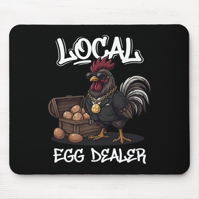 Local Egg Dealer Roster Easter Funny Chicken Farme Mouse Mat (Front)