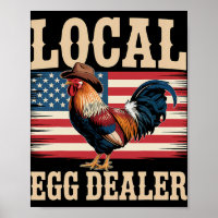 Local Egg Dealer Roster Easter Funny Chicken Farme