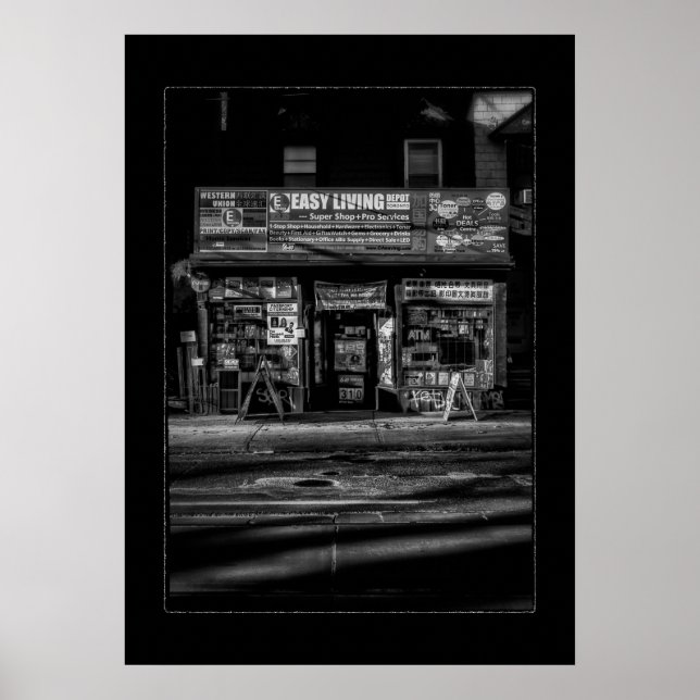 Local Everything Store No 3 with Border Poster (Front)