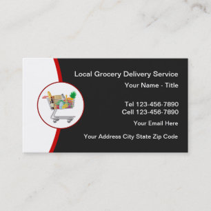 Local Grocery Delivery Services Business Card