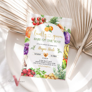 Local Grown Farmer Market Baby Shower Invitation