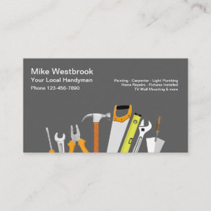 Local Handyman Simple Business Cards