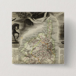 Local heros products, landscapes 15 cm square badge