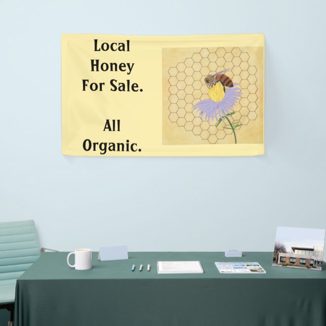 Local Honey for Sale Honeybee Banner (Tradeshow)