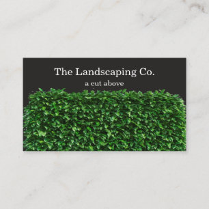 Local Landscaping Services Double Side Business Card