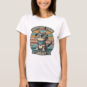 Local Library Support Book Reading Bookworm T-Shirt