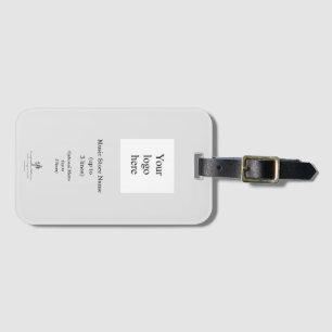 Local Music Store Lt. Grey Logo Luggage Tag