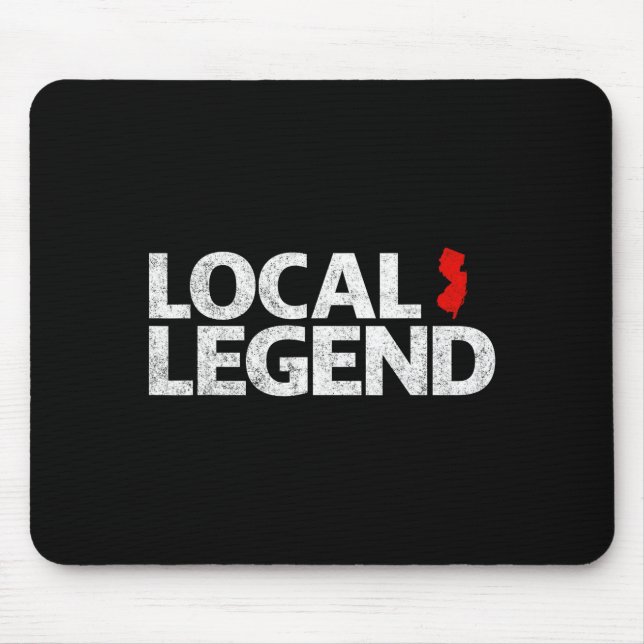 Local New Jersey Legend - Funny Sarcastic New Jers Mouse Mat (Front)