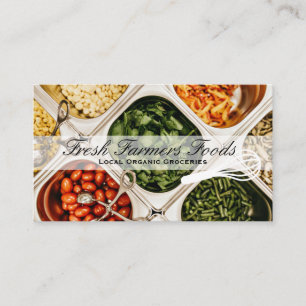 Local Organic Farmers Groceries Business Card