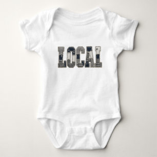 Local Patchwork PNG Vintage Typography Design Baby Bodysuit