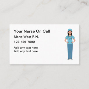 Local Registered Nurse On Call Business Card