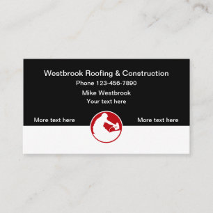 Local Roofing & Construction Services Business Card