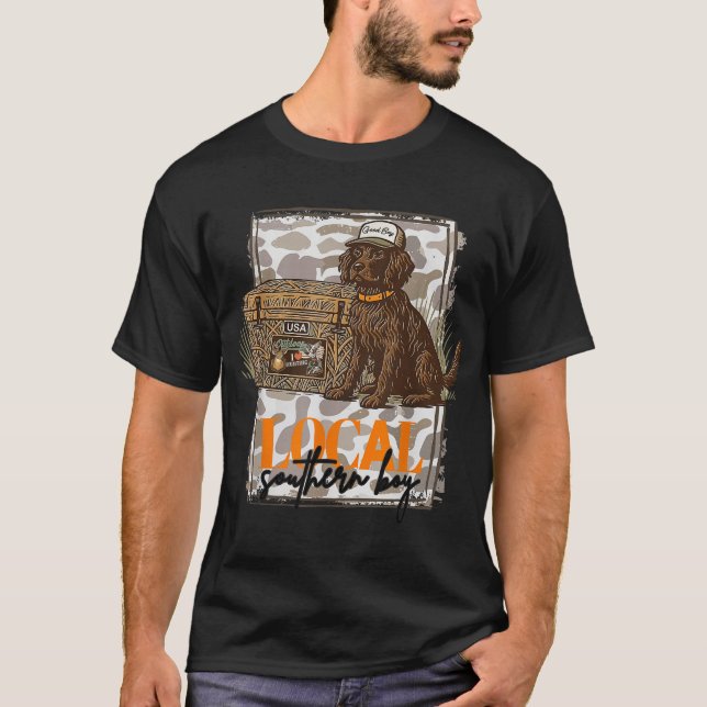  Local Southern Boy Boykin Spaniel Dog Duck  T-Shirt (Front)