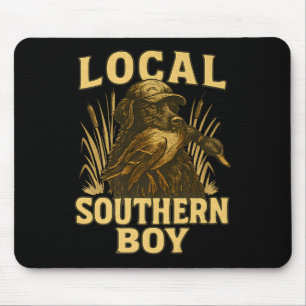 Local Southern Boy Duck Hunting Labrador Dog Rural Mouse Mat