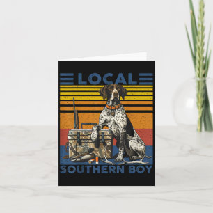 Local Southern Duck Hunting Dog Black Lab Outdoor Card