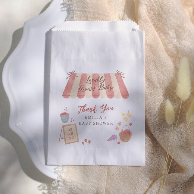 Locally Grown Baby Cute Baby Shower Thank You Favour Bags (Creator Uploaded)