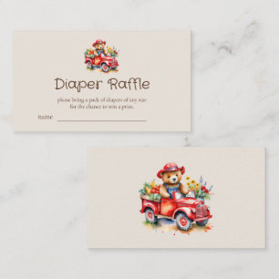 Locally Grown Baby Diaper Raffle Tickets Enclosure Card