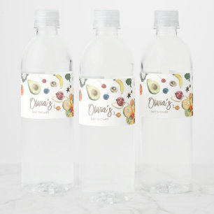 Locally Grown Baby Farmers Market Baby Shower Water Bottle Label