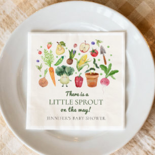 Locally Grown Baby Farmers Market Couples Shower Napkin