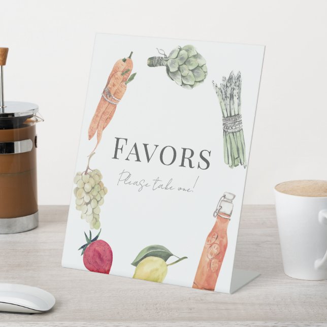 Locally Grown Baby Farmers Market Favours Pedestal Sign (In SItu)