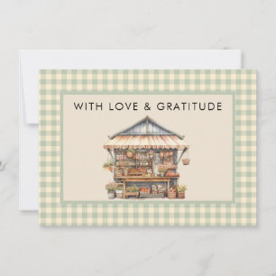 Locally Grown Baby Farmers Market  Thank You Card