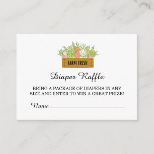 Locally Grown Baby Is On The Way Baby Shower Enclosure Card