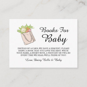Locally Grown Baby Is On The Way Baby Shower Enclosure Card