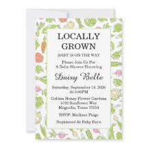 Locally Grown Baby Is On The Way Baby Shower