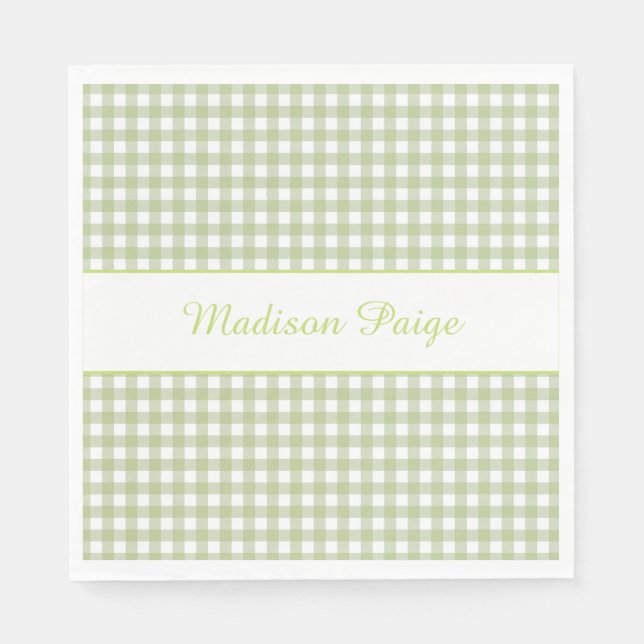 Locally Grown Baby Is On The Way Baby Shower Napkin (Front)