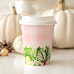 Locally grown baby Pink girl baby shower Paper Cups