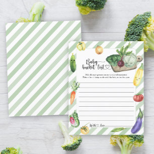 Locally grown baby shower - Baby bucket list