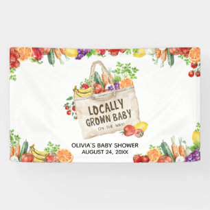 Locally Grown Baby Shower Banner