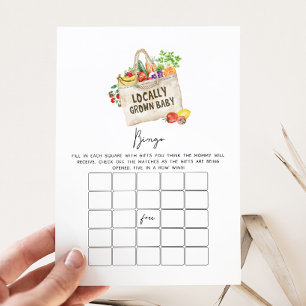 Locally Grown Baby Shower Bingo Game