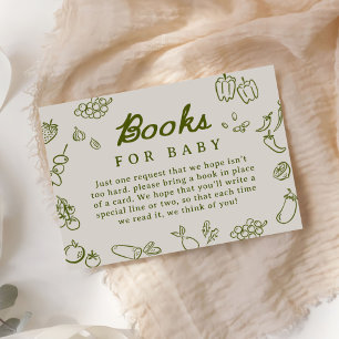 Locally Grown Baby Shower Books for Baby Enclosure Card