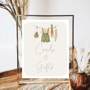 Locally Grown Baby Shower Cards And Gifts Poster