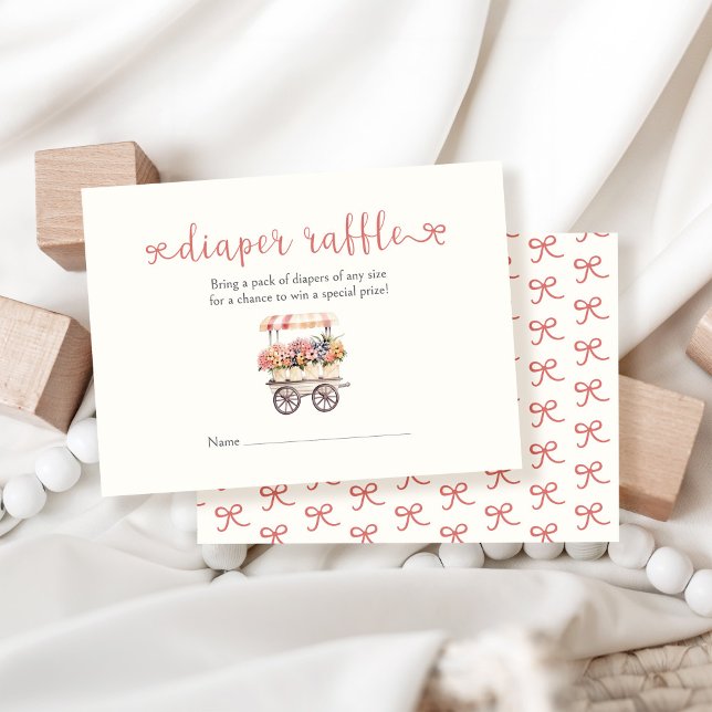 Locally Grown Baby Shower Diaper Raffle Enclosure Card (Creator Uploaded)