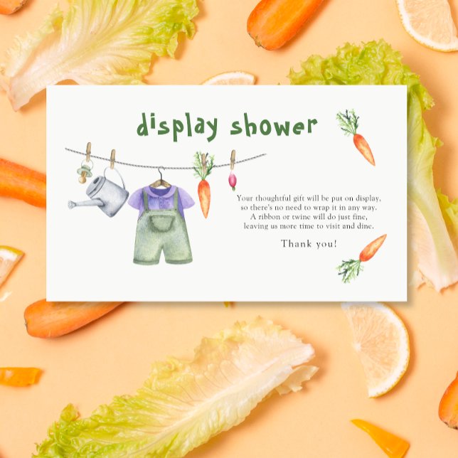 Locally grown baby shower - display shower card (Creator Uploaded)