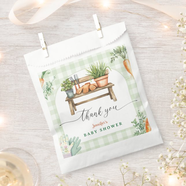 Locally Grown Baby Shower Favour Bags (Clipped)