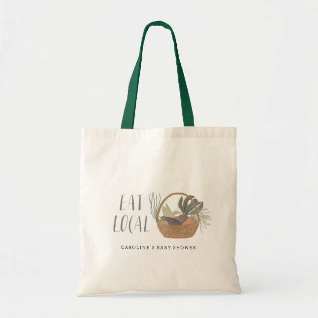 Locally Grown Baby Shower Favour  Tote Bag (Front)