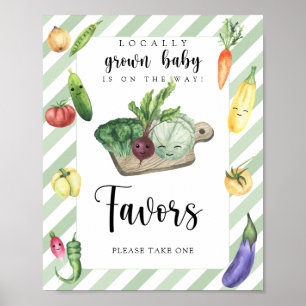 Locally Grown baby shower Favours Poster