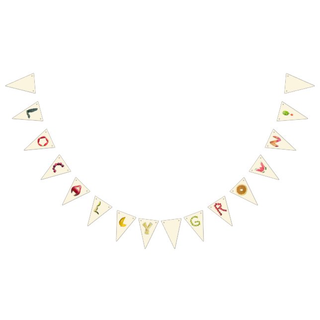 Locally Grown Baby Shower - Fruit Farmer's Market  Bunting (All)